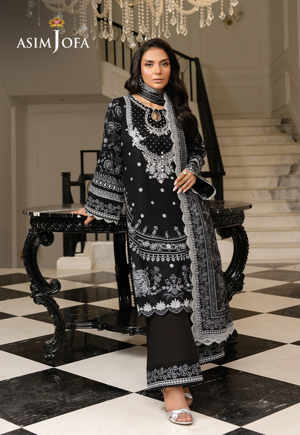 Asim Jofa | Summer Rhapsody | AJMCH-06 EMBROIDERED LAWN - Pakistani Designer Dress - by Asim Jofa - Type : Ladies Clothes - 100% Original at Saira Sultan