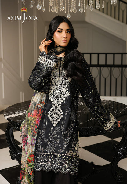 Asim Jofa | Summer Rhapsody | AJMCH-12 EMBROIDERED LAWN - Pakistani Designer Dress - by Asim Jofa - Type : Ladies Clothes - 100% Original at Saira Sultan