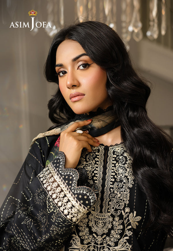 Asim Jofa | Summer Rhapsody | AJMCH-12 EMBROIDERED LAWN - Pakistani Designer Dress - by Asim Jofa - Type : Ladies Clothes - 100% Original at Saira Sultan