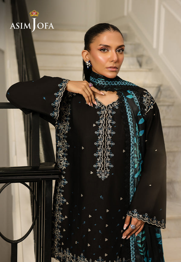 Asim Jofa | Summer Rhapsody | AJMCH-01 EMBROIDERED CAMBRIC - Pakistani Designer Dress - by Asim Jofa - Type : Ladies Clothes - 100% Original at Saira Sultan