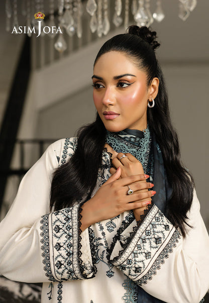 Asim Jofa | Summer Rhapsody | AJMCH-02 EMBROIDERED CAMBRIC - Pakistani Designer Dress - by Asim Jofa - Type : Ladies Clothes - 100% Original at Saira Sultan