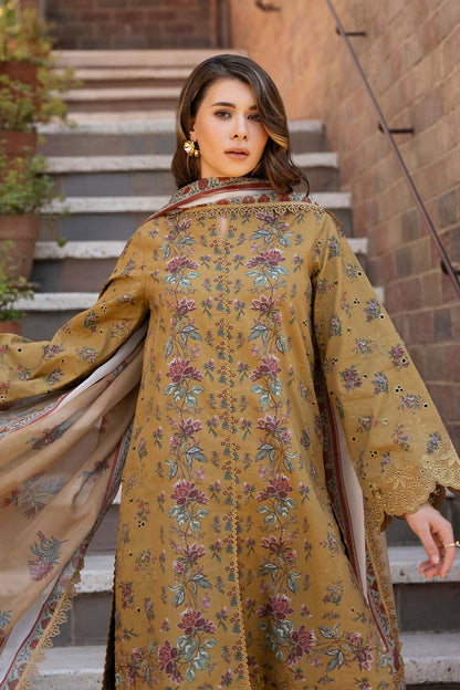 Afrozeh | Damask The Holiday Edit 25 | Lorien B L Mustard Lawn