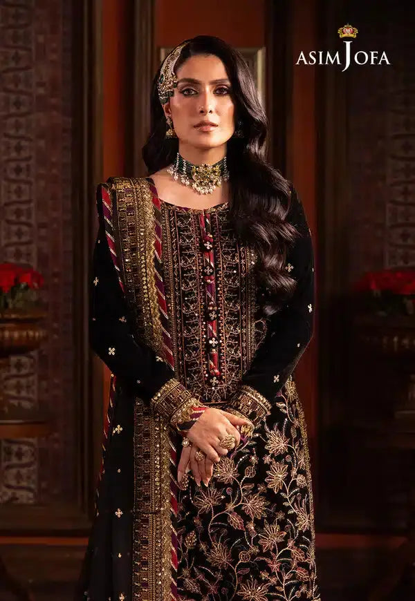 Asim Jofa | Makhmal Wedding Velvet 23 | AJMM-08 - Pakistani Designer Dress - by Asim Jofa | Type: Formal - 100% Original at Saira Sultan