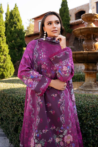 Afrozeh | Damask The Holiday Edit 25 | Eden B L Plum Lawn