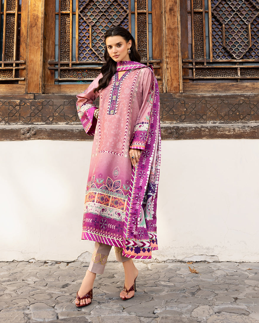 Mushq | Nirvana Printed Silk | Stella Song - Pakistani Designer Dress - by Mushq - Type : Ladies Clothes - 100% Original at Saira Sultan