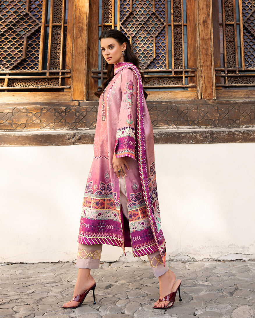 Mushq | Nirvana Printed Silk | Stella Song - Pakistani Designer Dress - by Mushq - Type : Ladies Clothes - 100% Original at Saira Sultan