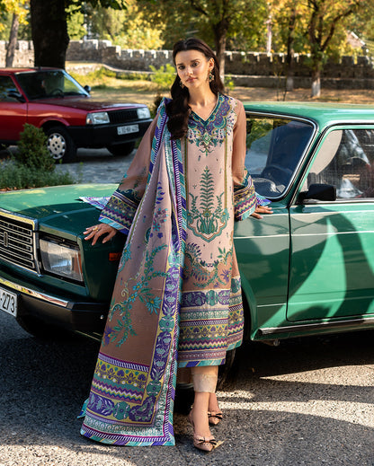 Mushq | Nirvana Printed Silk | Aurora Echo - Pakistani Designer Dress - by Mushq - Type : Ladies Clothes - 100% Original at Saira Sultan