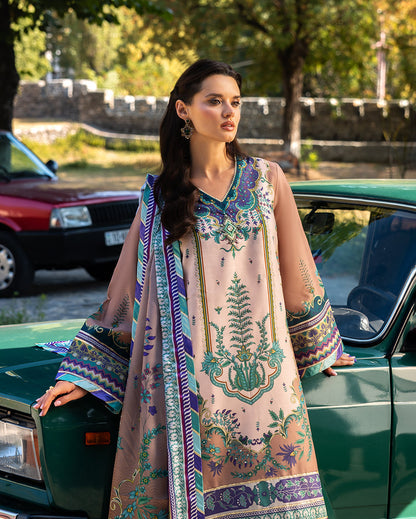 Mushq | Nirvana Printed Silk | Aurora Echo - Pakistani Designer Dress - by Mushq - Type : Ladies Clothes - 100% Original at Saira Sultan