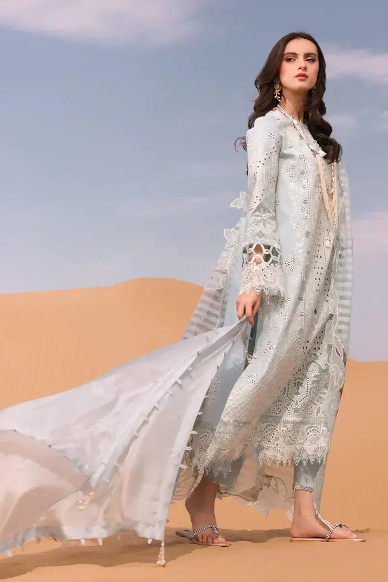 Qalamkar | Chikankari Eid Edit 24 | KM-06 APOLLINE - Pakistani Designer Dress - by Qalamkar | Type: Luxury - 100% Original at Saira Sultan