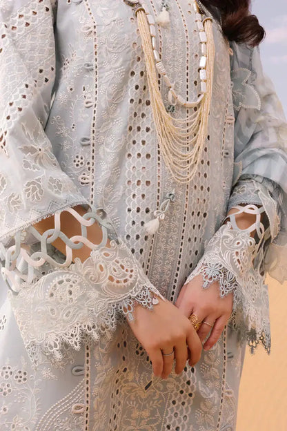 Qalamkar | Chikankari Eid Edit 24 | KM-06 APOLLINE - Pakistani Designer Dress - by Qalamkar | Type: Luxury - 100% Original at Saira Sultan