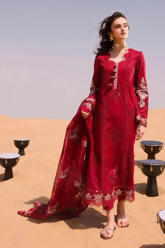 Qalamkar | Chikankari Eid Edit 24 | KM-05 AMANDINE - Pakistani Designer Dress - by Qalamkar | Type: Luxury - 100% Original at Saira Sultan