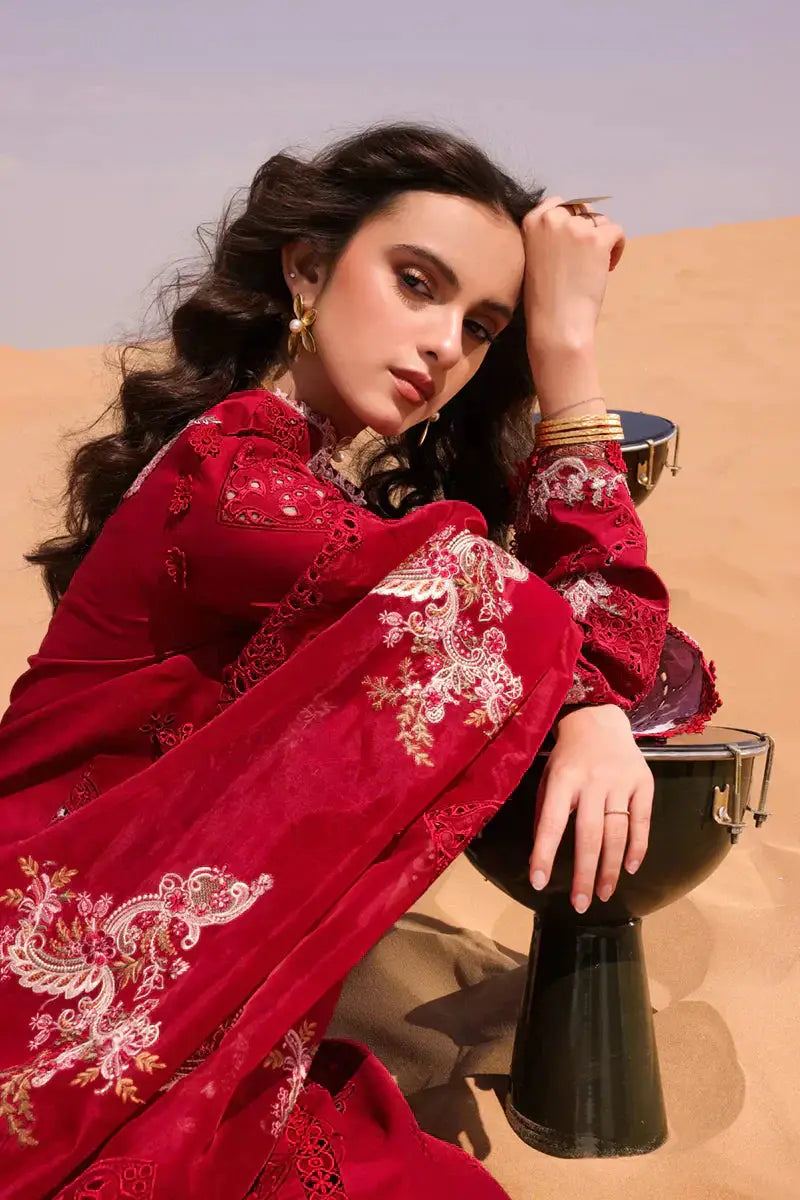 Qalamkar | Chikankari Eid Edit 24 | KM-05 AMANDINE - Pakistani Designer Dress - by Qalamkar | Type: Luxury - 100% Original at Saira Sultan