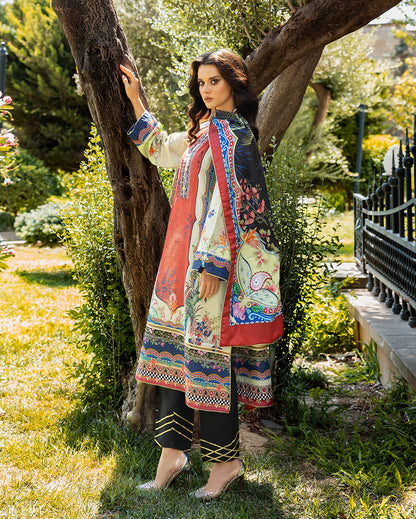 Mushq | Nirvana Printed Silk | Ethereal Gleam - Pakistani Designer Dress - by Mushq - Type : Ladies Clothes - 100% Original at Saira Sultan
