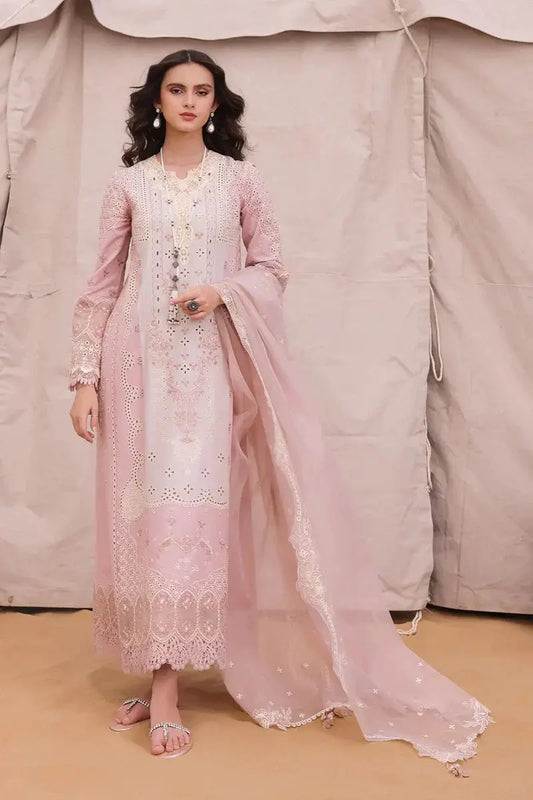 Qalamkar | Chikankari Eid Edit 24 | KM-03 AOIFE - Pakistani Designer Dress - by Qalamkar | Type: Luxury - 100% Original at Saira Sultan