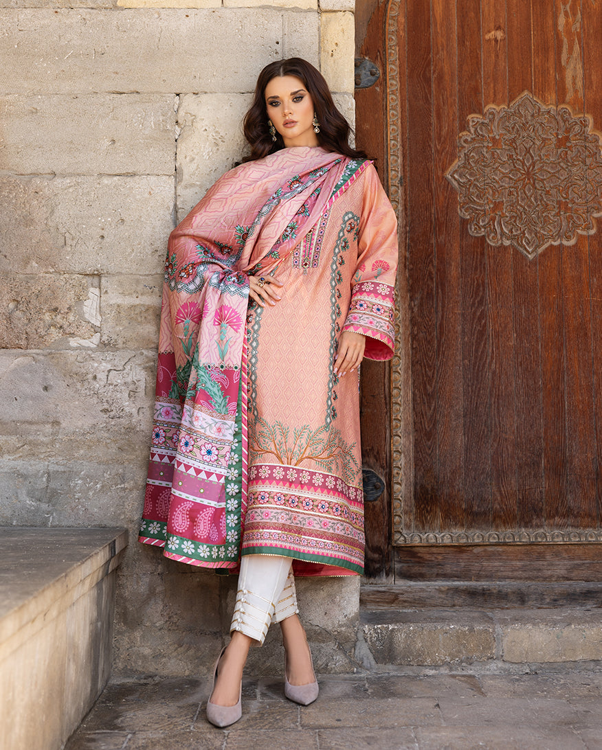 Mushq | Nirvana Printed Silk | Pulsar Petal - Pakistani Designer Dress - by Mushq - Type : Ladies Clothes - 100% Original at Saira Sultan