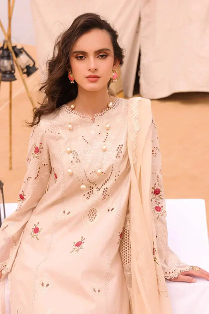 Qalamkar | Chikankari Eid Edit 24 | KM-07 CAOIMHE - Pakistani Designer Dress - by Qalamkar | Type: Luxury - 100% Original at Saira Sultan