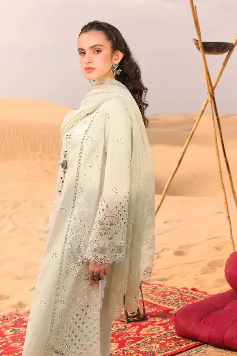 Qalamkar | Chikankari Eid Edit 24 | KM-04 SORCHA - Pakistani Designer Dress - by Qalamkar | Type: Luxury - 100% Original at Saira Sultan