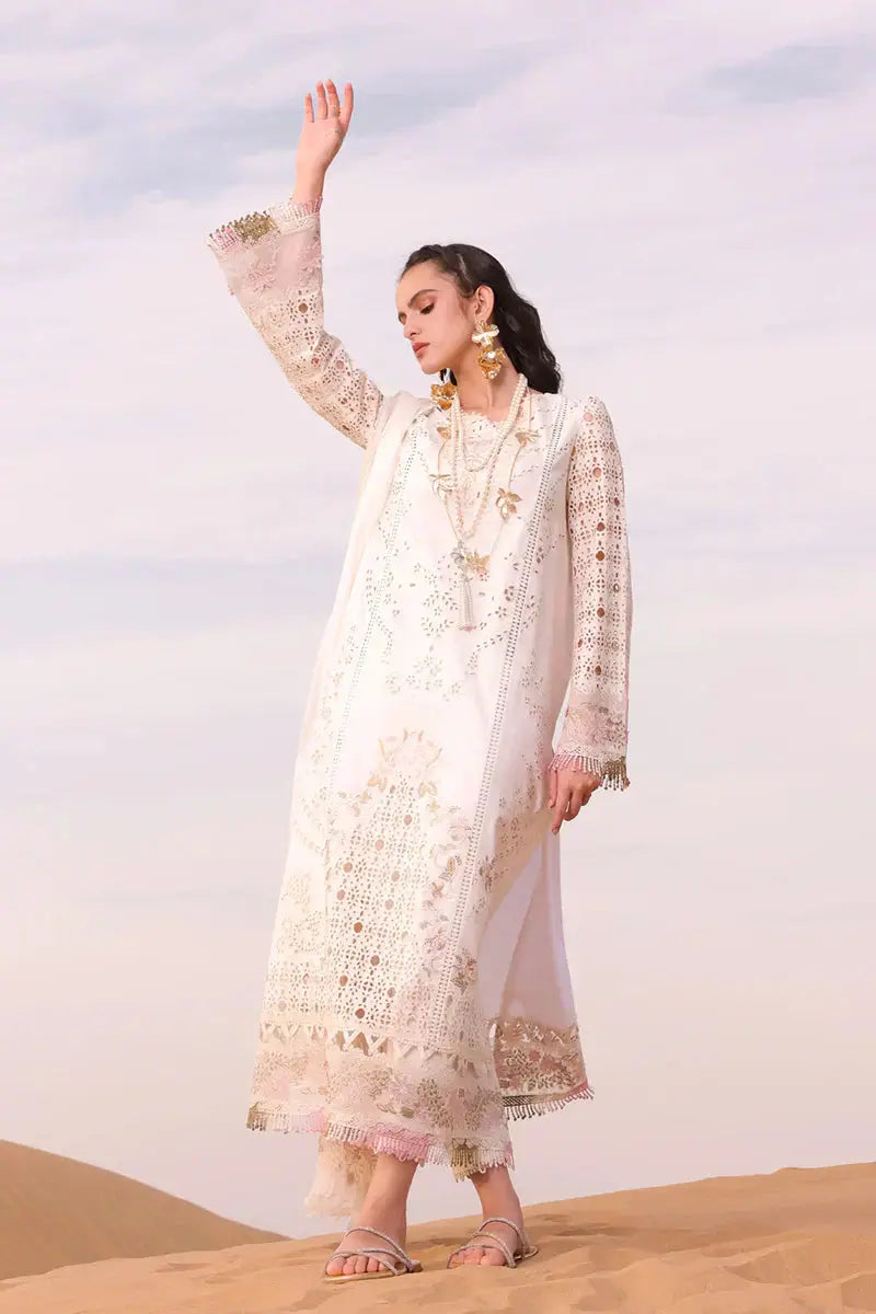 Qalamkar | Chikankari Eid Edit 24 | KM-02 SAOIRSE - Pakistani Designer Dress - by Qalamkar | Type: Luxury - 100% Original at Saira Sultan