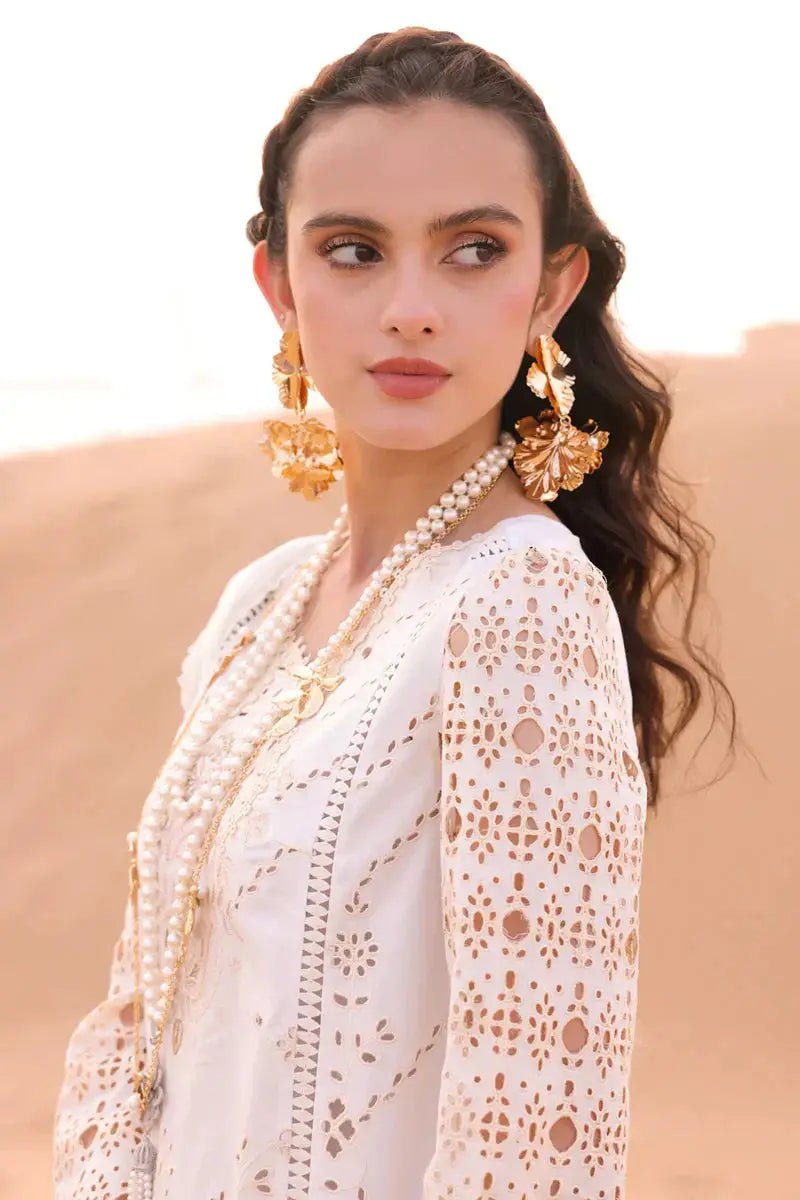 Qalamkar | Chikankari Eid Edit 24 | KM-02 SAOIRSE - Pakistani Designer Dress - by Qalamkar | Type: Luxury - 100% Original at Saira Sultan