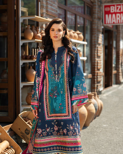 Mushq | Nirvana Printed Silk | Nova Bloom - Pakistani Designer Dress - by Mushq - Type : Ladies Clothes - 100% Original at Saira Sultan
