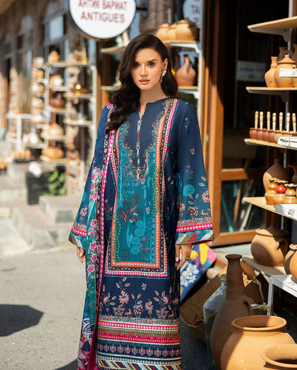 Mushq | Nirvana Printed Silk | Nova Bloom - Pakistani Designer Dress - by Mushq - Type : Ladies Clothes - 100% Original at Saira Sultan