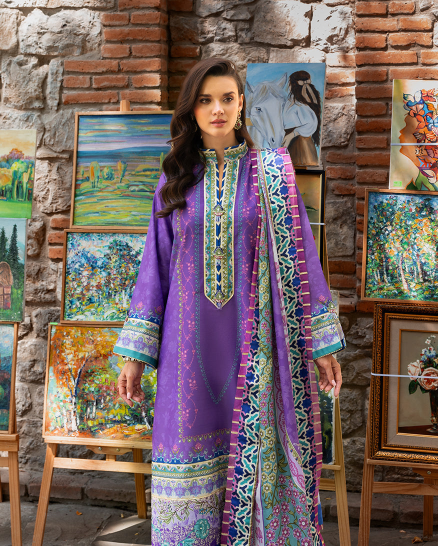 Mushq | Nirvana Printed Silk | Cosmic Spindle - Pakistani Designer Dress - by Mushq - Type : Ladies Clothes - 100% Original at Saira Sultan