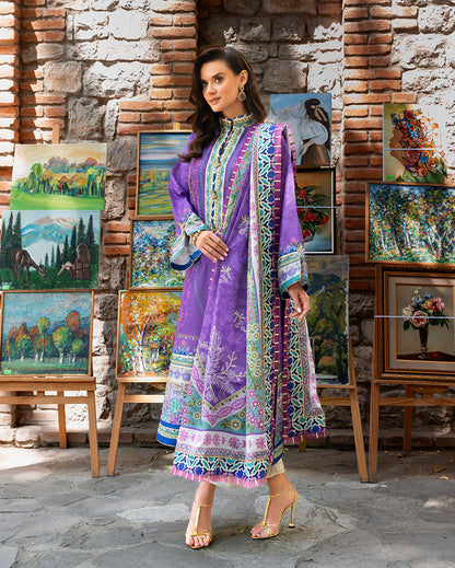 Mushq | Nirvana Printed Silk | Cosmic Spindle - Pakistani Designer Dress - by Mushq - Type : Ladies Clothes - 100% Original at Saira Sultan