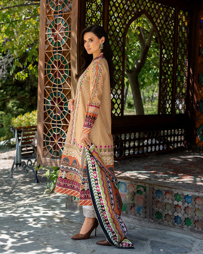 Mushq | Nirvana Printed Silk | Solara Crest - Pakistani Designer Dress - by Mushq - Type : Ladies Clothes - 100% Original at Saira Sultan