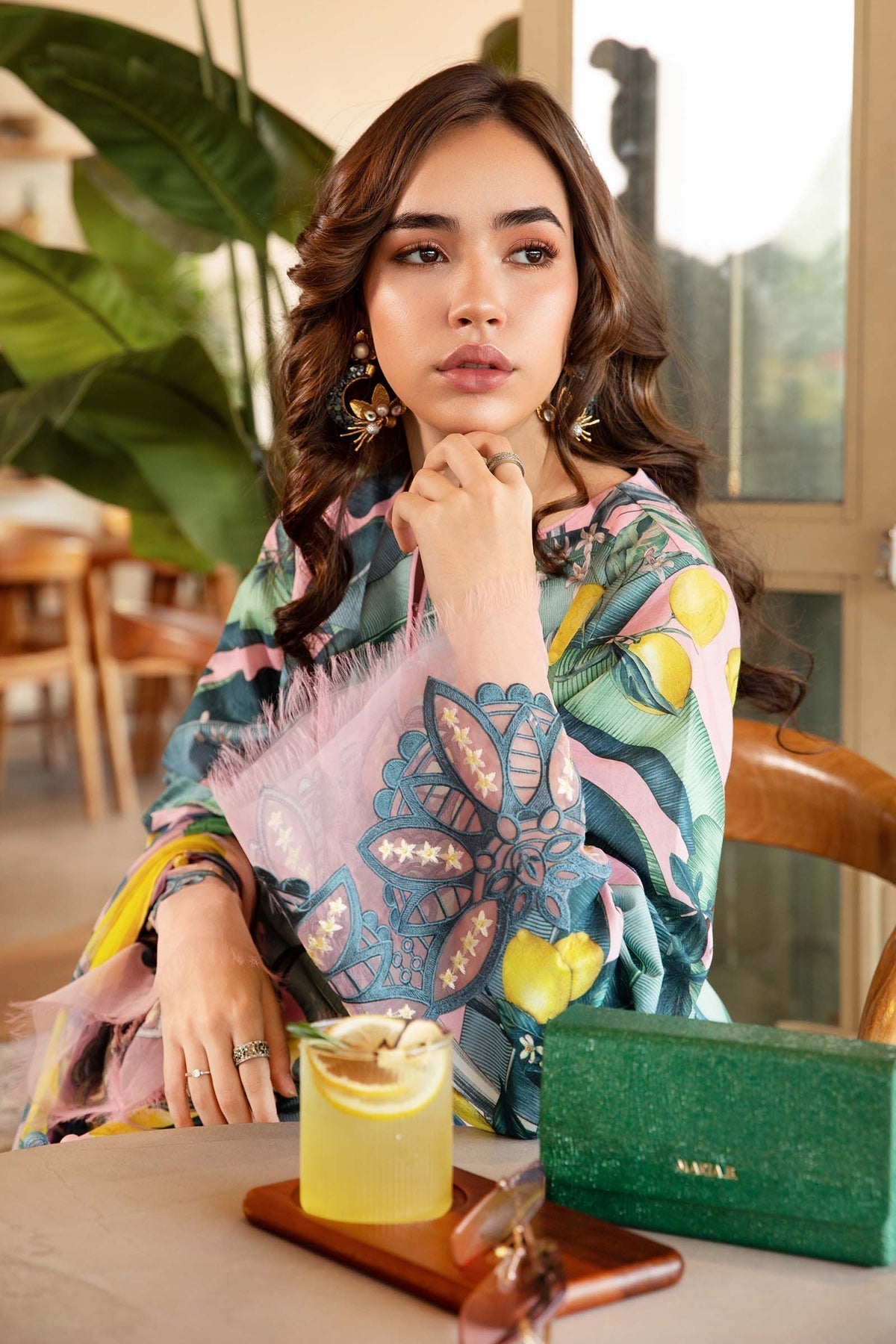 Maria B | M Prints 25 | MPT-2503-B L Pink Lawn