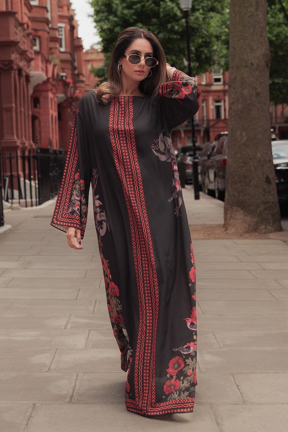 Erum Khan I Kaftan Edit I Moon Shadow - Pakistani Designer Dress - by Erum Khan - Type : Ladies Clothes - 100% Original at Saira Sultan