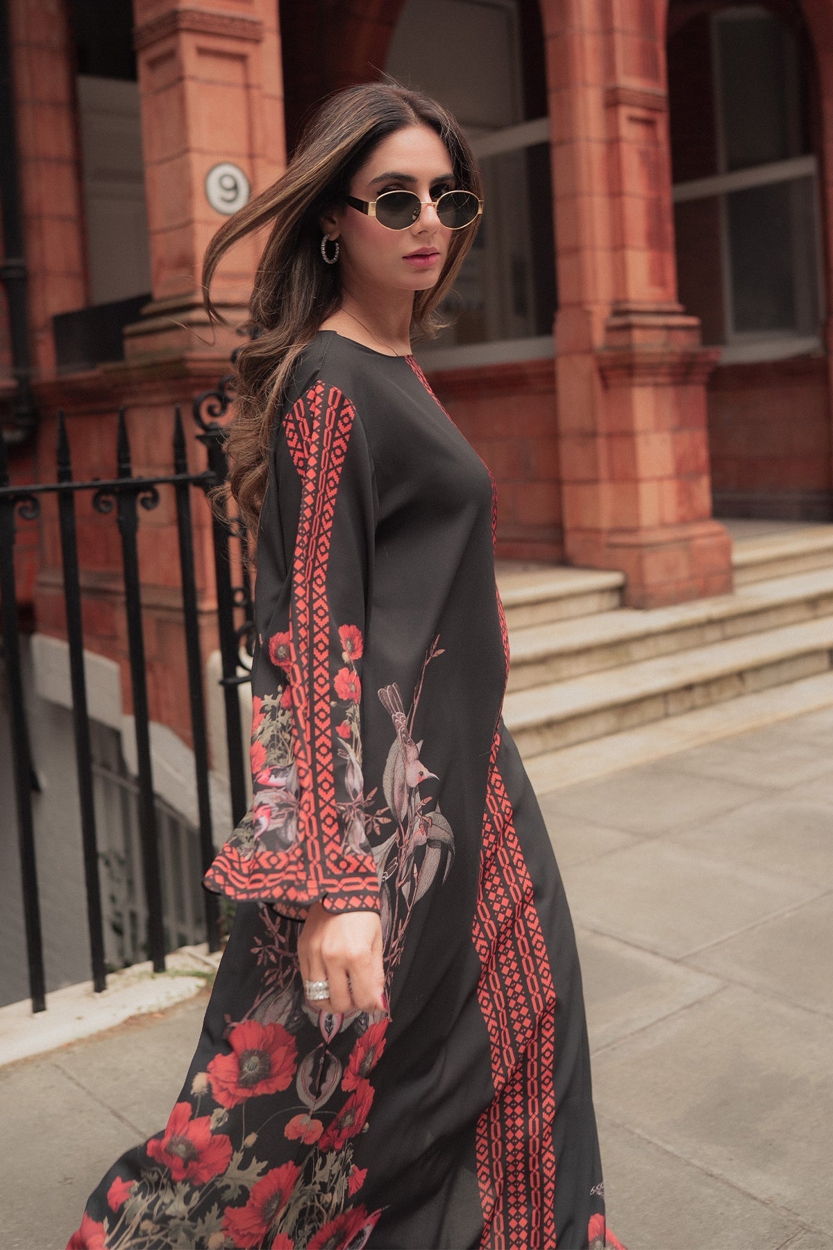 Erum Khan I Kaftan Edit I Moon Shadow - Pakistani Designer Dress - by Erum Khan - Type : Ladies Clothes - 100% Original at Saira Sultan