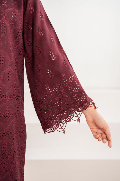 Baroque | Formal Collection | CHIFFON UF-690 Custom Size Maroon Chiffon