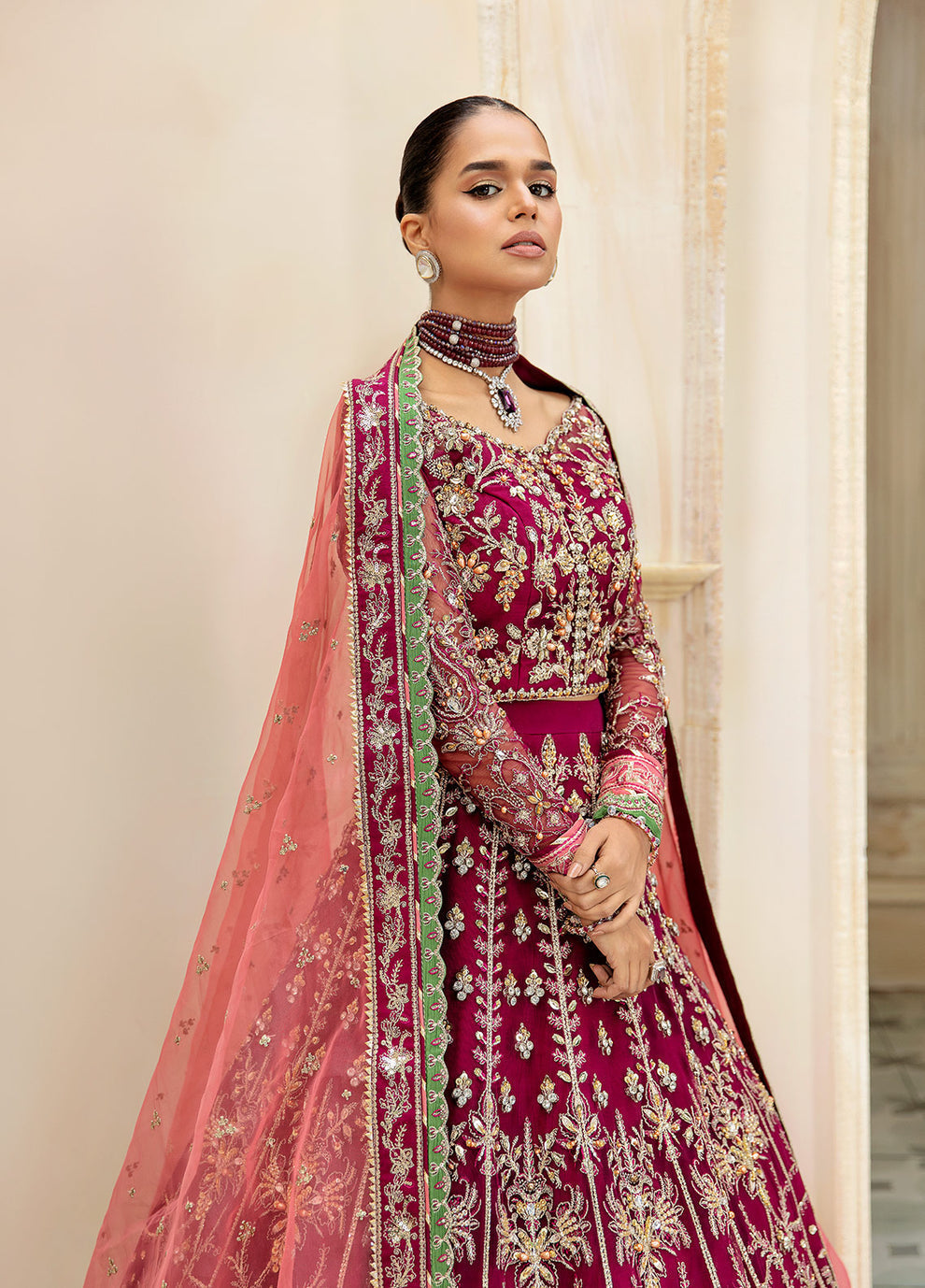 Gulaal | Wedding Formals | Ashmiza GL-WS-23V1-36 - Pakistani Designer Dress - by Gulaal | Type: Bridal - 100% Original at Saira Sultan