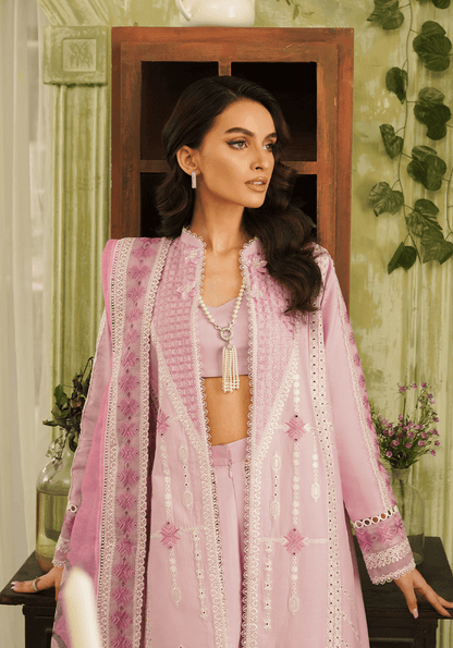 Zarqash | Tresor Luxury Lawn 24 | ZQT 001 FAYE - Pakistani Designer Dress - by Zarqash | Type: Luxury - 100% Original at Saira Sultan