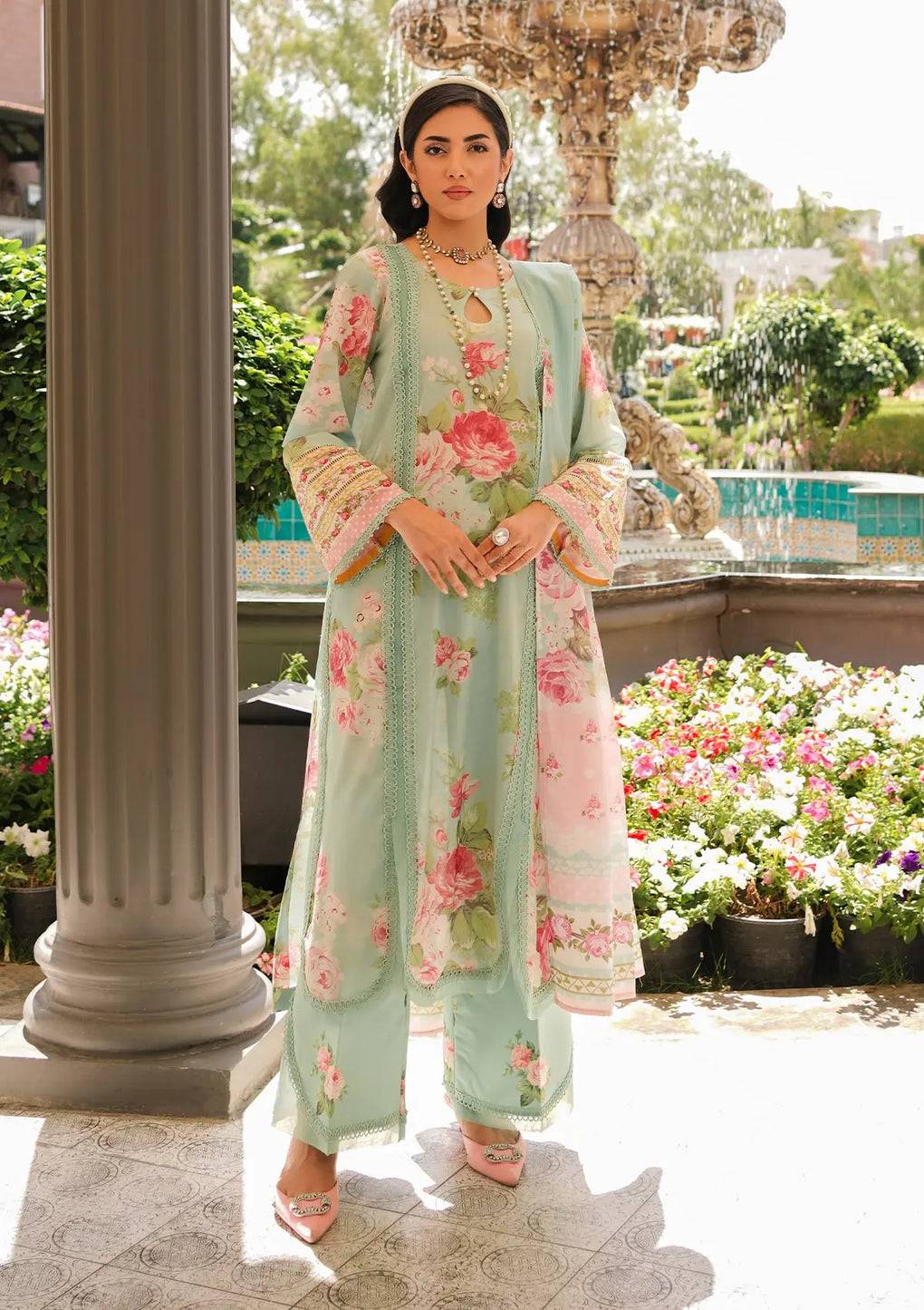 Elaf Premium | Printed Collection 24 | EEP-01A - Frostie - Pakistani Designer Dress - by Elaf Premium | Type: Casuals - 100% Original at Saira Sultan