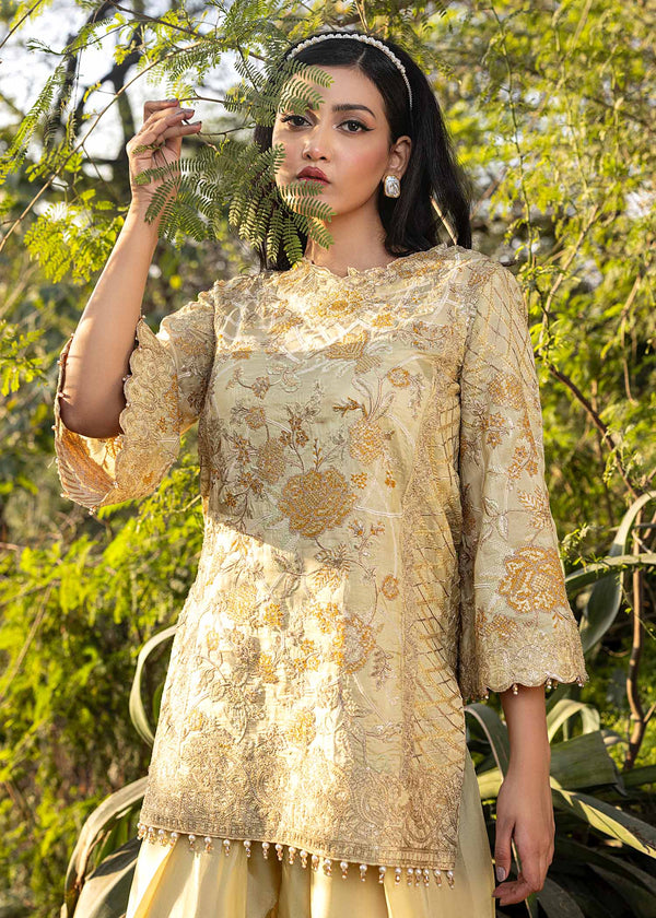 HSY | Summer Edit | Butter Yellow - Pakistani Designer Dress - by HSY - Type : Ladies Clothes - 100% Original at Saira Sultan