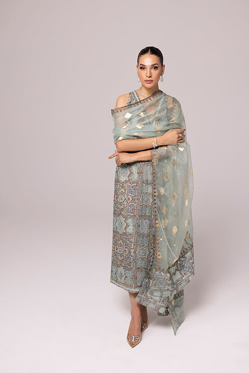 Laj | Elaheh Formals | MAYA L Ice Blue Net