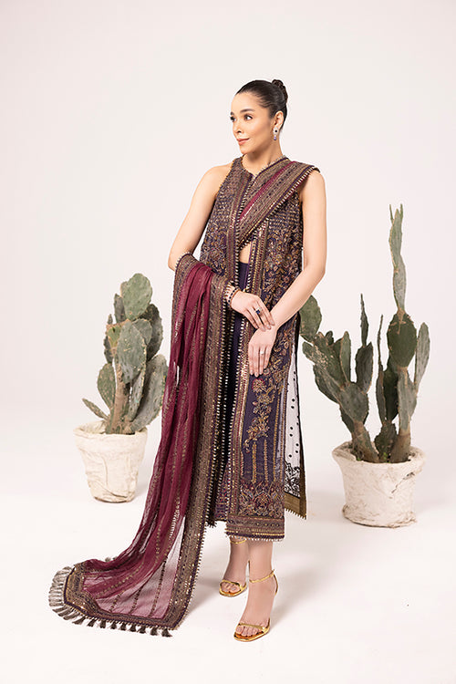 Laj | Elaheh Formals | DAHLIA XS Purple Organza