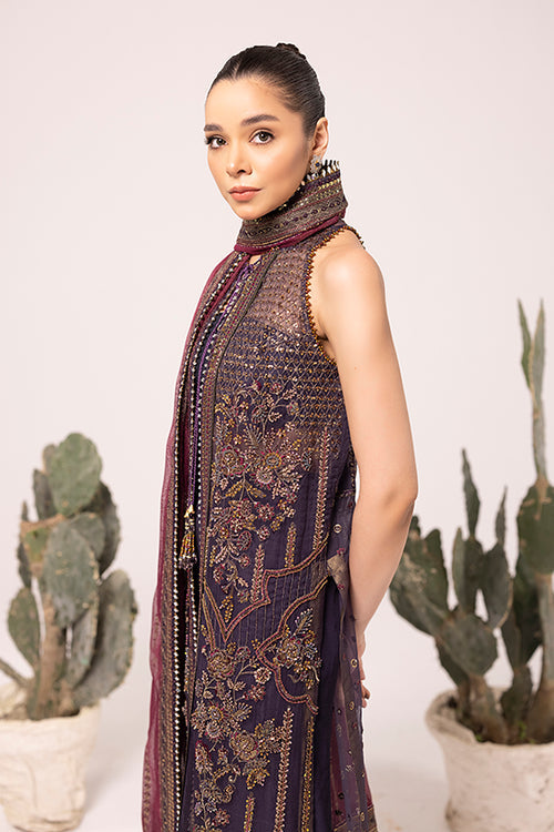 Laj | Elaheh Formals | DAHLIA M Purple Organza