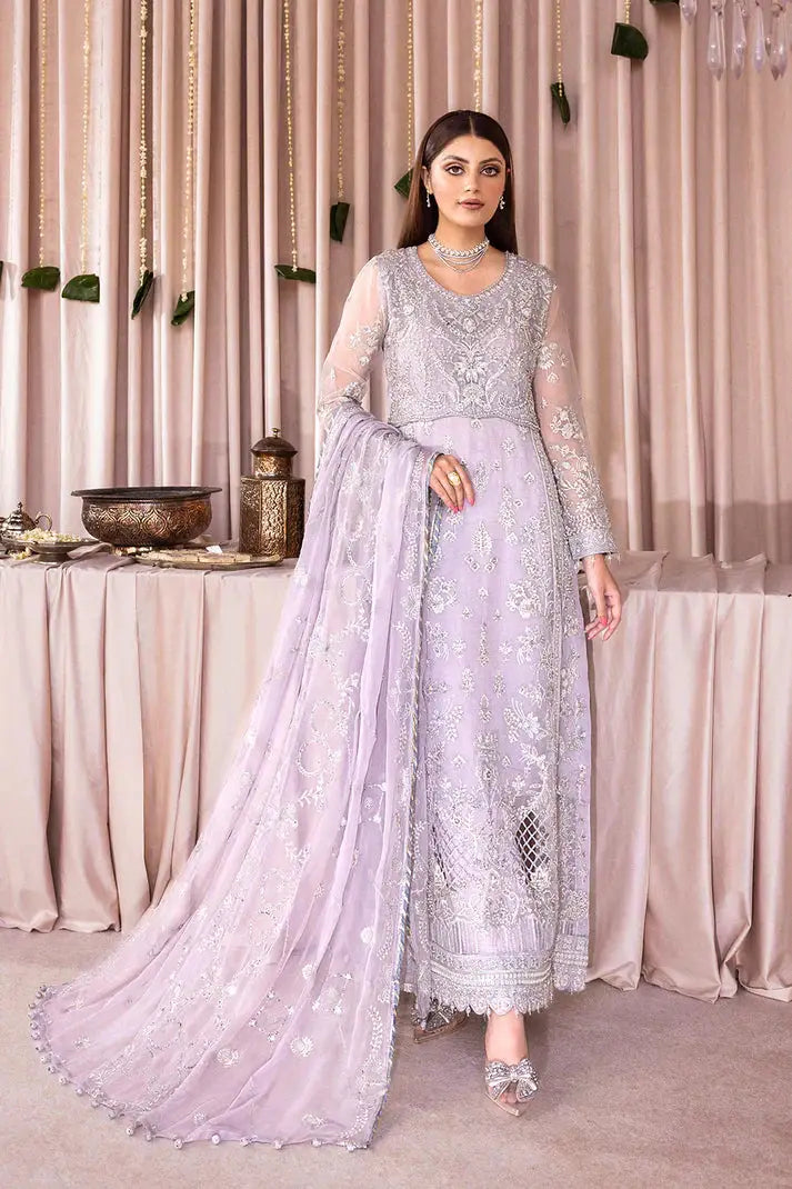 Emaan Adeel | Romansiyyah Luxury Formals 23 | RM-04 SWEET INDIGO - Pakistani Designer Dress - by Emaan Adeel | Type: Formal - 100% Original at Saira Sultan