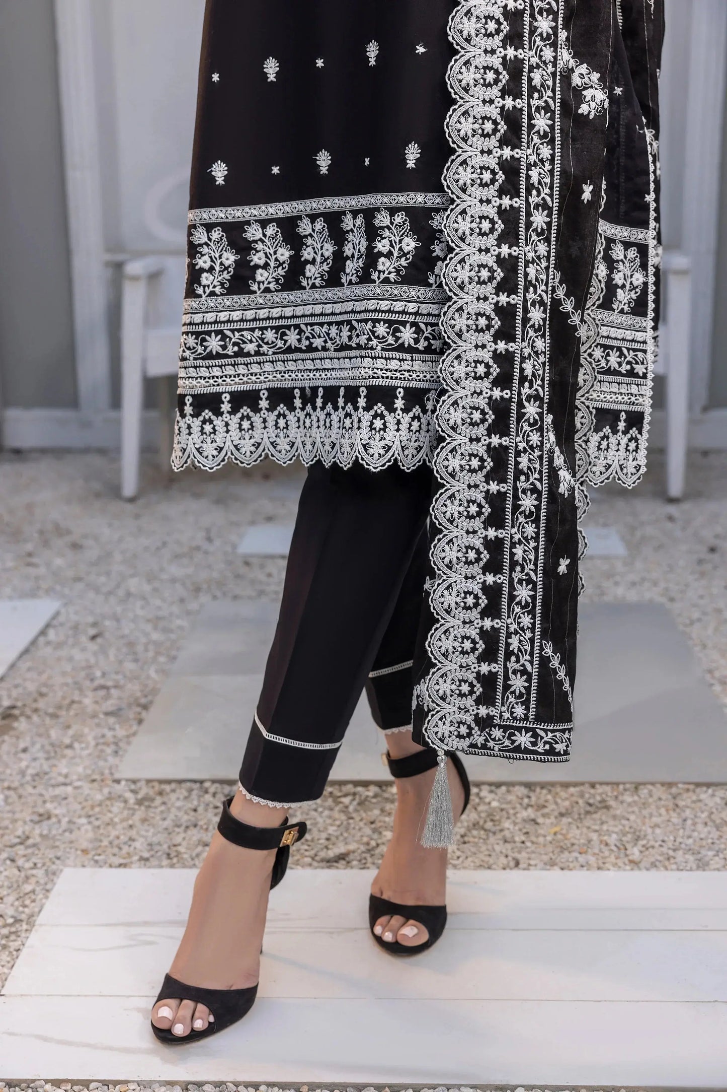 LSM | Embroidered Collection | 01 - Pakistani Designer Dress - by LSM | Type: Luxury - 100% Original at Saira Sultan