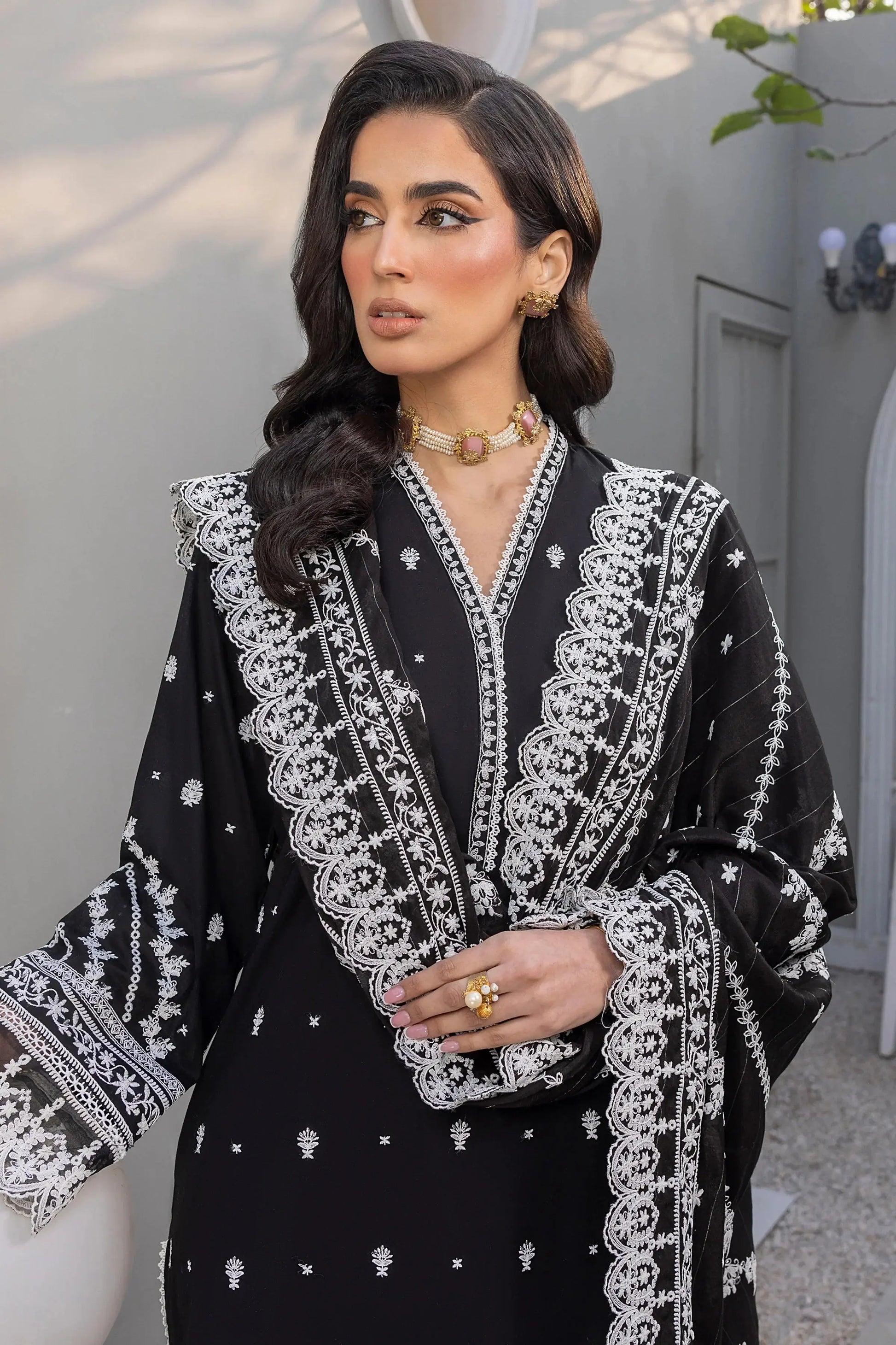 LSM | Embroidered Collection | 01 - Pakistani Designer Dress - by LSM | Type: Luxury - 100% Original at Saira Sultan