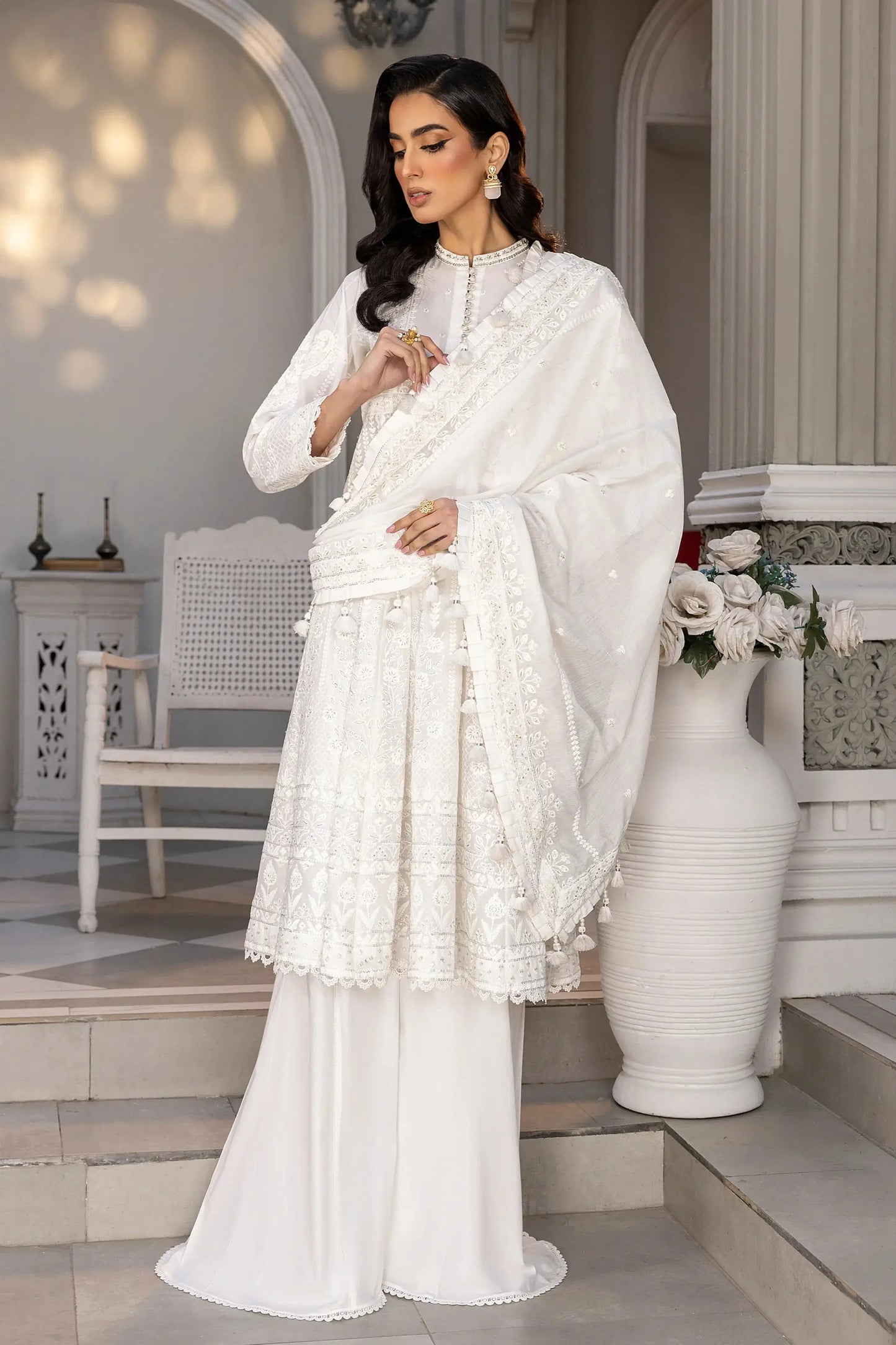 LSM | Embroidered Collection | 08 - Pakistani Designer Dress - by LSM | Type: Luxury - 100% Original at Saira Sultan