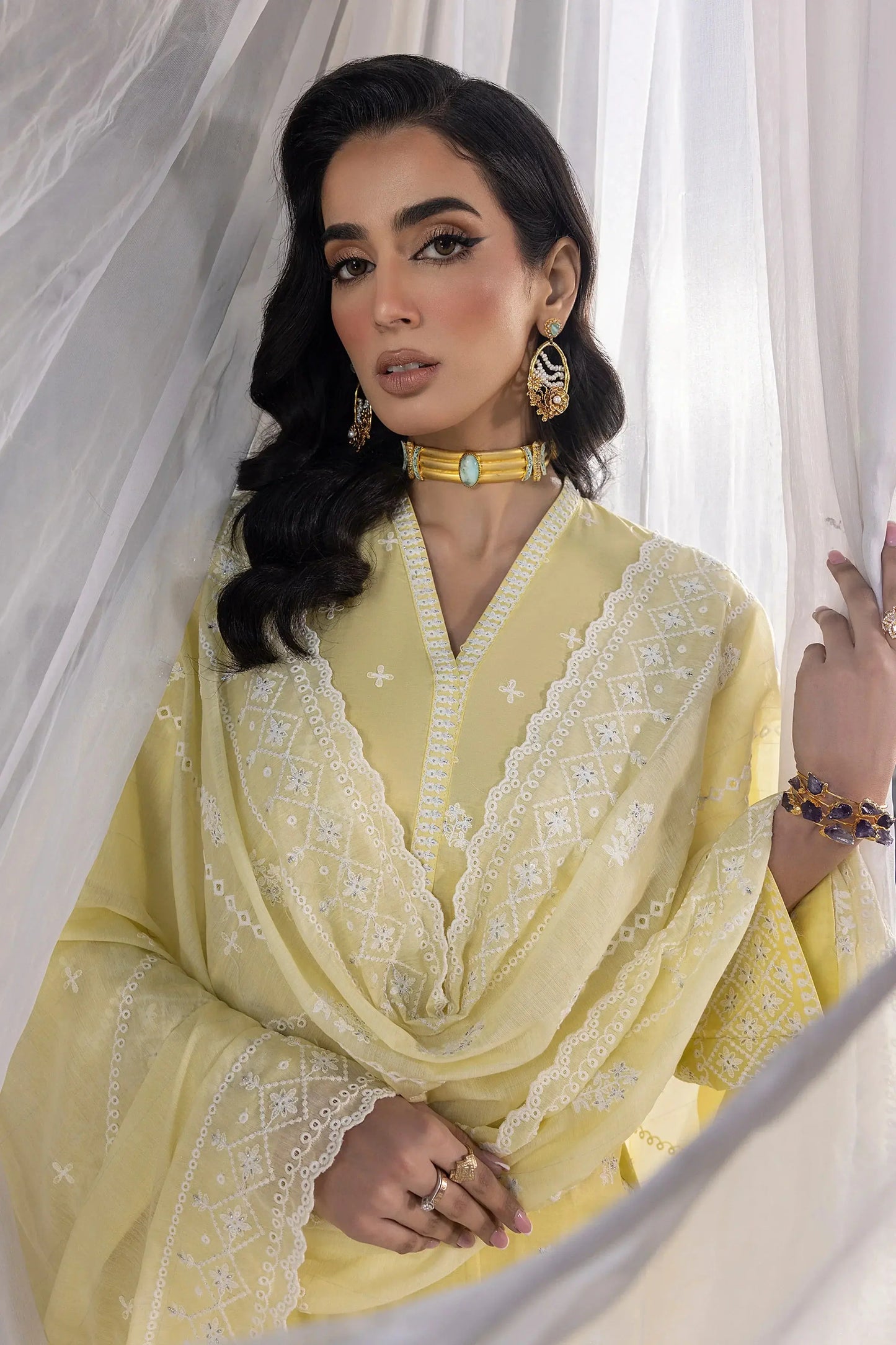 LSM | Embroidered Collection | 06 - Pakistani Designer Dress - by LSM | Type: Luxury - 100% Original at Saira Sultan
