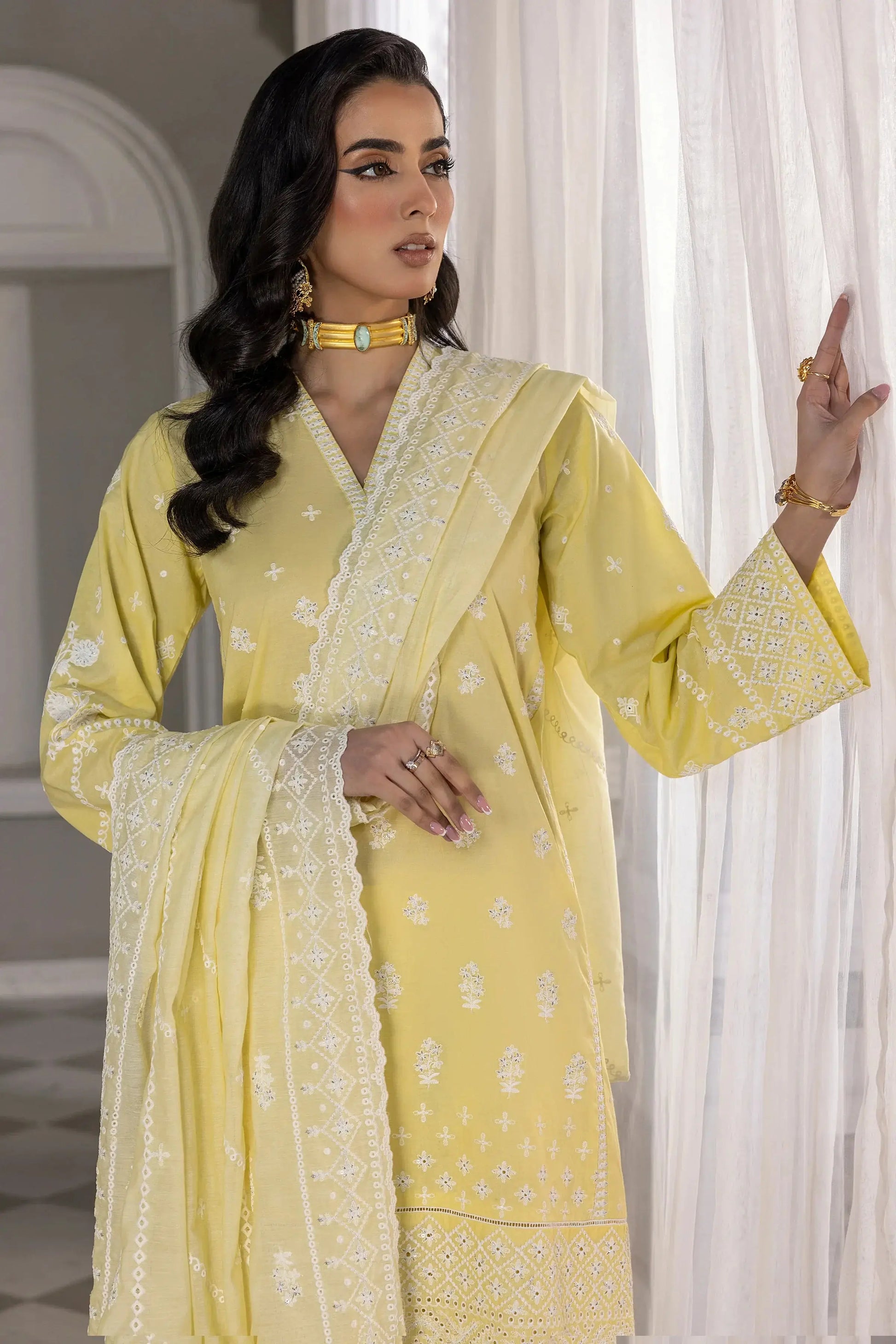 LSM | Embroidered Collection | 06 - Pakistani Designer Dress - by LSM | Type: Luxury - 100% Original at Saira Sultan