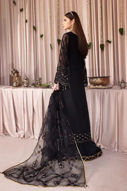 Emaan Adeel | Romansiyyah Luxury Formals 23 | RM-07 BLACK SWAN - Pakistani Designer Dress - by Emaan Adeel | Type: Formal - 100% Original at Saira Sultan