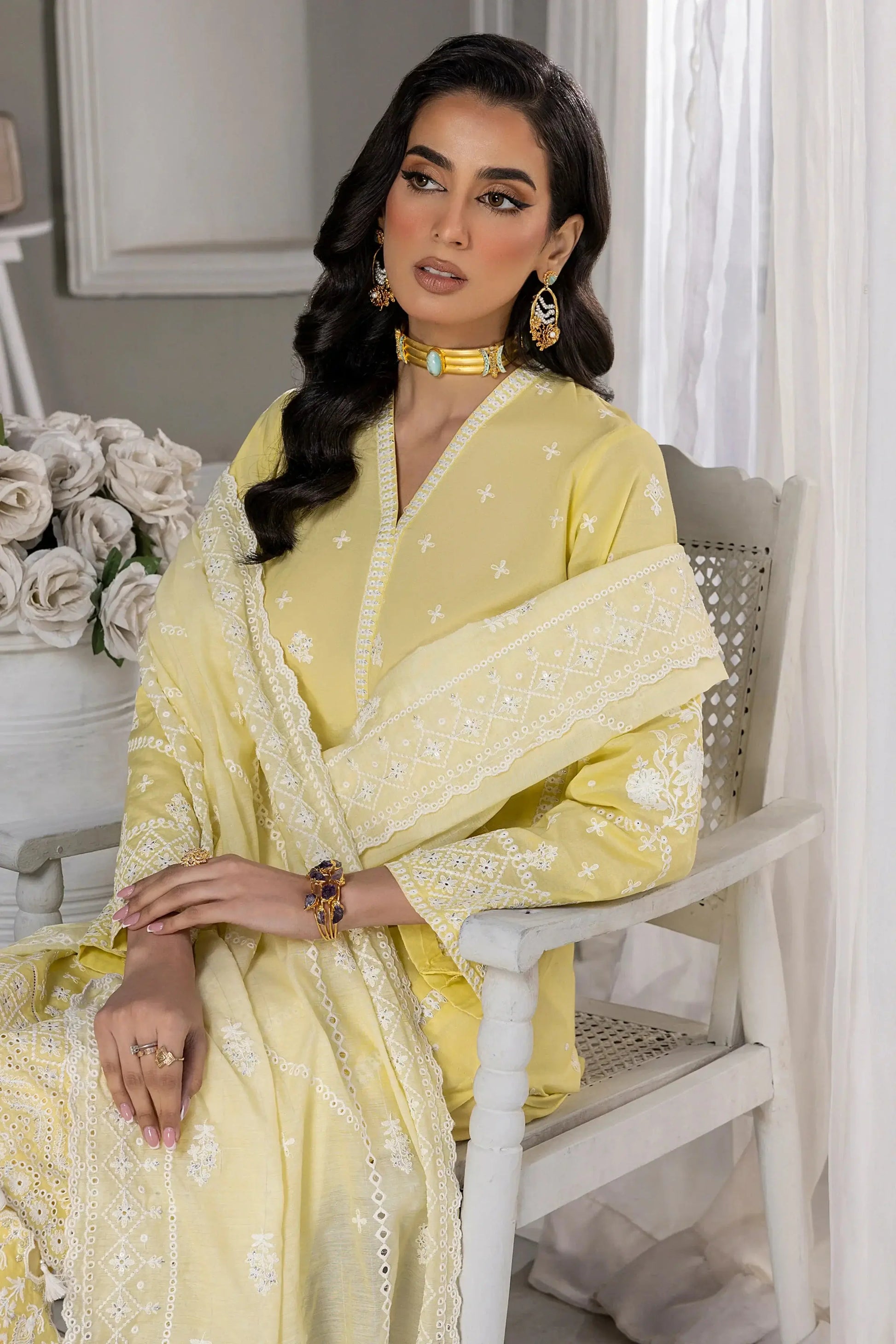 LSM | Embroidered Collection | 06 - Pakistani Designer Dress - by LSM | Type: Luxury - 100% Original at Saira Sultan