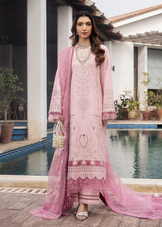 Shurooq | Luxury Lawn 25 | Blossom XS Light Pink Lawn