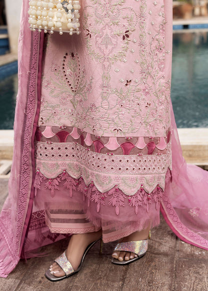 Shurooq | Luxury Lawn 25 | Blossom Custom Size Light Pink Lawn