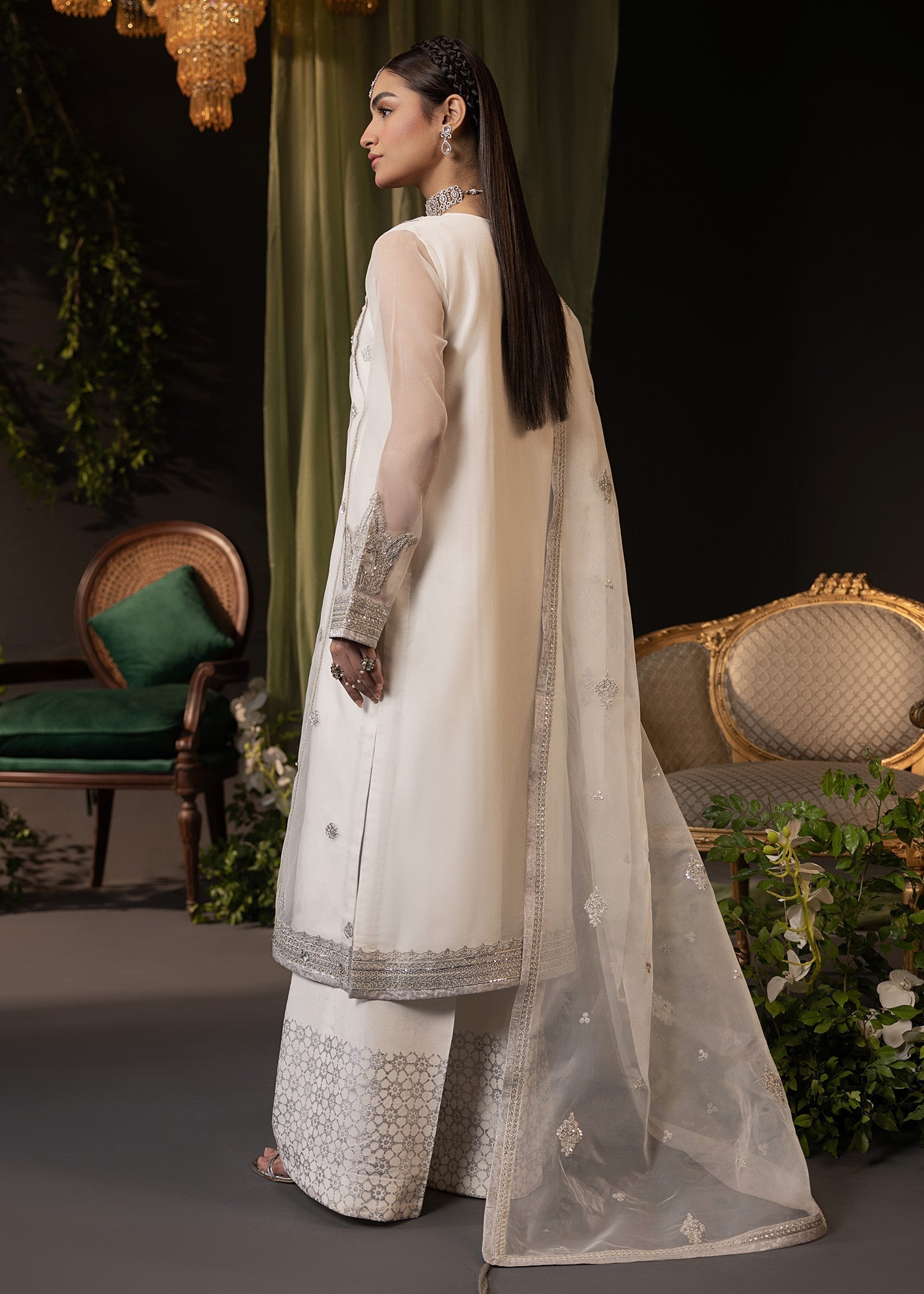 Shurooq | Garden of Dream | Jasmine M White Organza